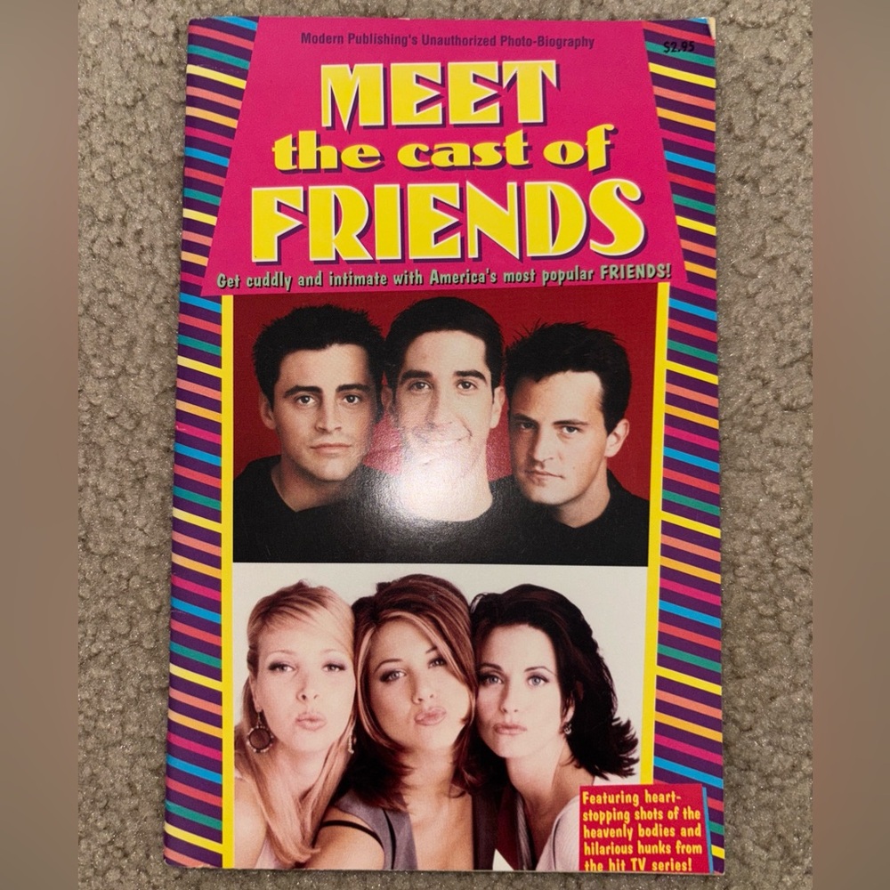 Meet the Cast of Friends photo biography modern publishing 1996 friends book